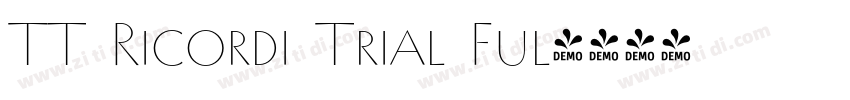 TT Ricordi Trial Ful字体转换